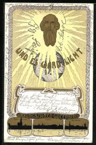 AK Mainz, Wirkungsstätten von Johannes Gutenberg, Strassburg, Mainz und Eltville