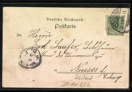 Lithographie Hofgeismar, Kavallerie-Escadron bei Lanzen-Angriff