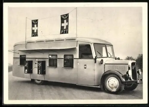 AK Fahrbares Automobil-Postbureau auf Saurer-Chassis, Lastkraftwagen, Post