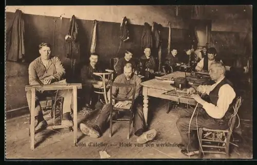 AK Antwerpen, Société Protectrice des Aveugles, Coin d`atelier