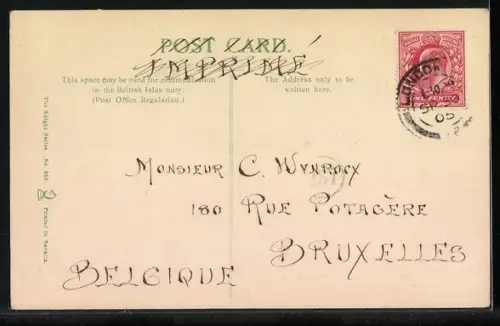 AK London, Leicester Square, Archbishop Tenison`s School, House of Hogarth the Painter