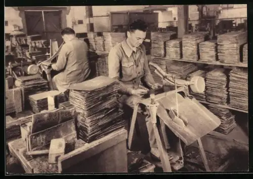 AK Angers, Commission des Ardoisières, Rondissage a la Machine