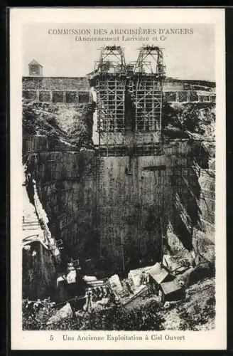 AK Angers, Commission des Ardoisieres, une Ancienne Exploitation a Ciel Ouvert, Schiefer