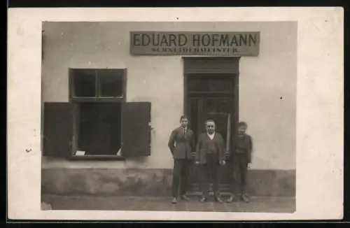 Foto-AK Schneidermiester Eduard Hofmann