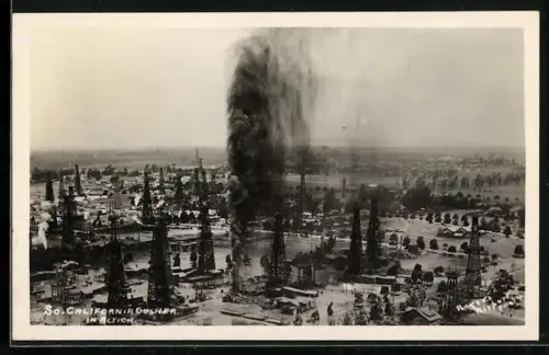 AK So. California Gusher in Action, Erdölförderung