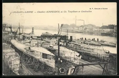 AK Chalon-s-Saone, Chantiers Schneider & Cie., Torpilleurs en Construction