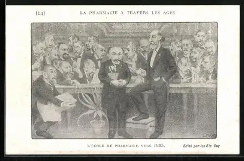 AK La Pharmacie a Travers les Ages, L`Ecole de Pharmacie vers 1905