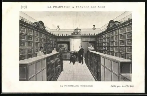 AK La Pharmacie a Travers les Ages, La Pharmacie moderne
