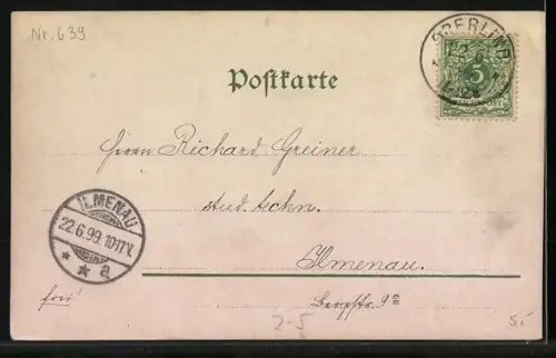 Lithographie Briefschreiben! Viel zu unbequem..., Brieftauben über einer Burg