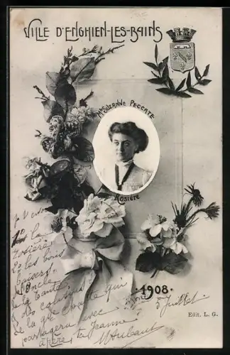 AK Schönheitskönigin Mlle Suzanne Peccate Rosière