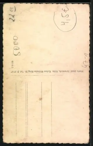 Foto-AK Drei Studenten in Uniformen