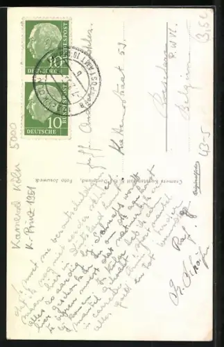 AK Edmund I. Prinz Karneval 1951 in Köln