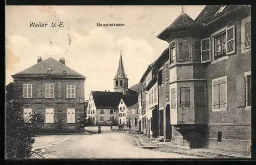 AK Weiler /U.-E., Hauptstrasse