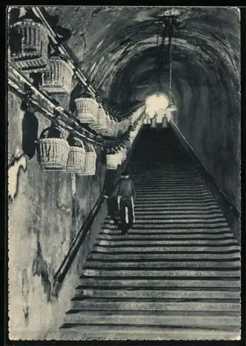 AK Reims, Champgne Rommery & Greno, Le grand escalier