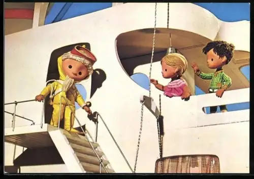 AK Sandmann geht mit einem Taucheranzug ins Wasser