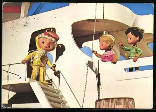 AK Sandmann geht mit einem Taucheranzug ins Wasser