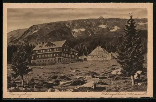AK Riesengebirge, Schlingelbaude