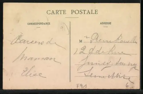 AK Corbeil, Les Quais - La Seine, Hafenpartie