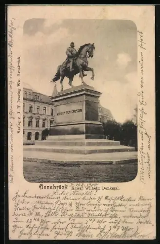 AK Osnabrück, Kaiser Wilhelm Denkmal