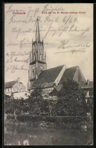 AK Rathenow, Blick auf die St. Marien-Andreas Kirche