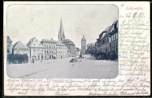 AK Lichtenfels / Main, Marktplatz