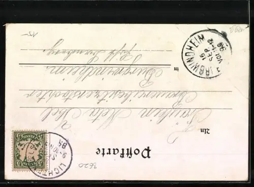 AK Lichtenfels / Main, Marktplatz