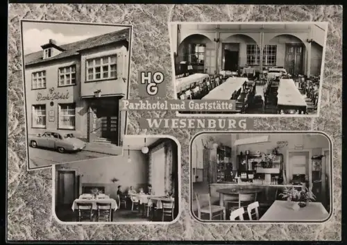 AK Wiesenburg / Mark, Parkhotel und Gaststätte