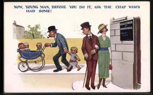 AK Einem Mann wird von der Ehe abgeraten