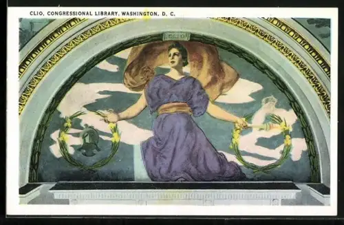 AK Washington D. C., Library of Congress, Clio, Muse of History