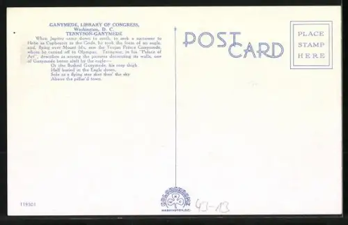 AK Washington D. C., Library of Congress, Ganymede