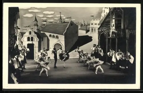 AK Tänzer auf der Bühne während eines Ballets