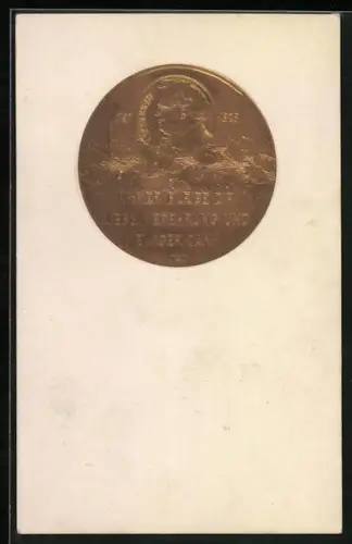 Präge-AK Franz Schubert, 1797-1828, Komponist