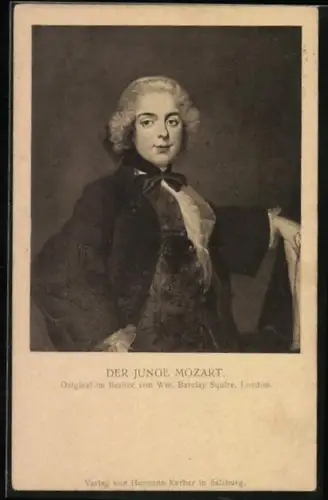 AK Gemälde des jungen Mozarts