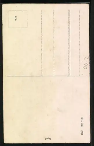 AK Frau mit einem Maulkorb, frauenfeindlicher Humor