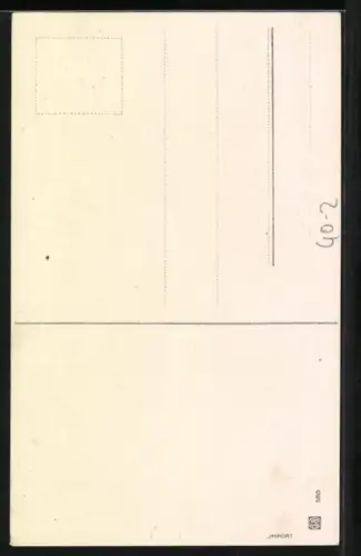 AK Frau mit einem Maulkorb, frauenfeindlicher Humor