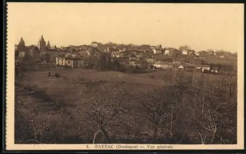 AK Payzac /Dordogne, Vue générale