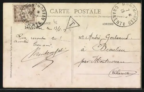 AK Verteillac /Dordogne, Château des Pouyades dans un cadre arboré