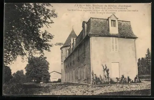 AK Rigale, Château de la Rigale et tour considérée comme un ancien temple romain