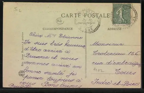 AK Rigale, Château de la Rigale et tour considérée comme un ancien temple romain