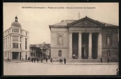 AK Bergerac /Dordogne, Palais de Justice, Banque Générale de Guyenne