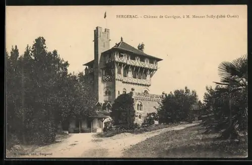 AK Bergerac, Château de Garrigou à M. Monnet Sully, côté Ouest
