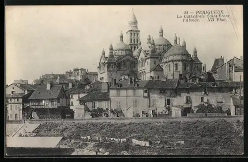 AK Périgueux, La Cathédrale Saint-Front, l`Abside