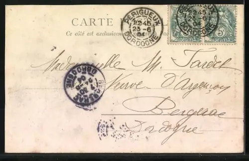 AK Périgueux, Saint Front, vue de St. Claire, sous le pont en pierre