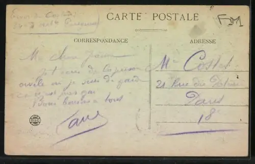 AK Périgueux, Vue prise du Cachepur