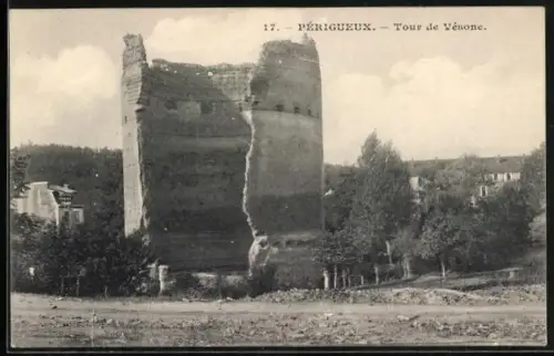 AK Périgueux, Tour de Vésone en ruines