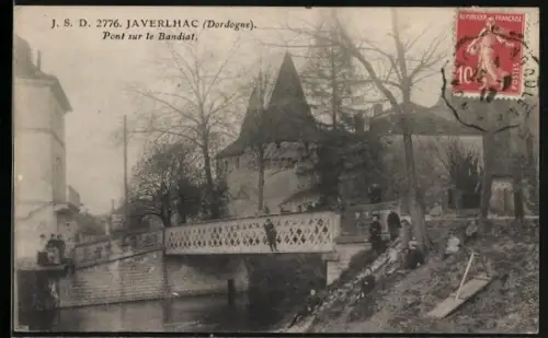 AK Javerlhac /Dordogne, Pont sur le Bandiat