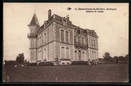 AK Saint-Front-la-Rivière /Dordogne, Château de Canan
