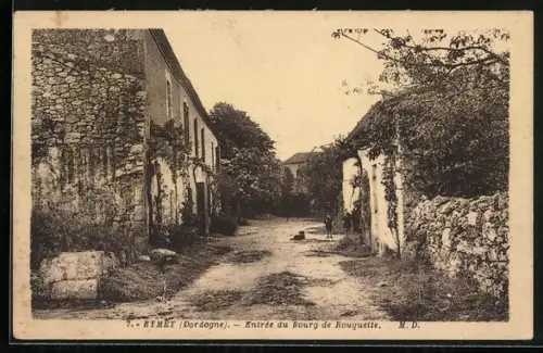 AK Eymet /Dordogne, Entrée du Bourg de Rouquette