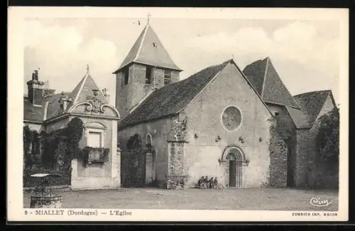 AK Miallet /Dordogne, L`Église
