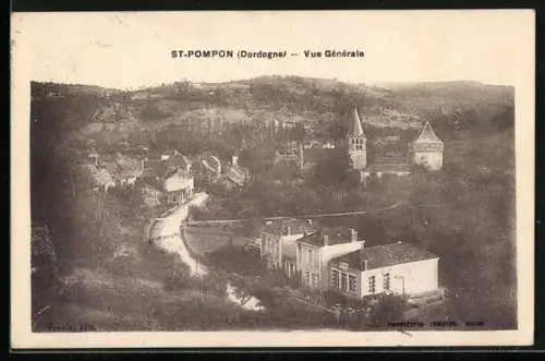 AK St-Pompon /Dordogne, Vue Générale